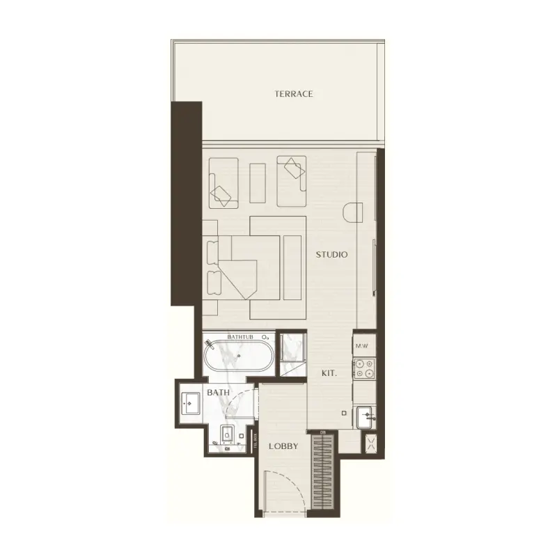 Studio floor plan
