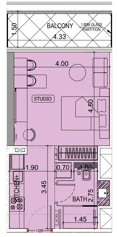 1 Bedroom apartments - Binghatti Hillviews