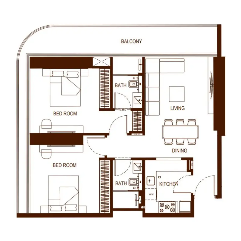 2 bedroom