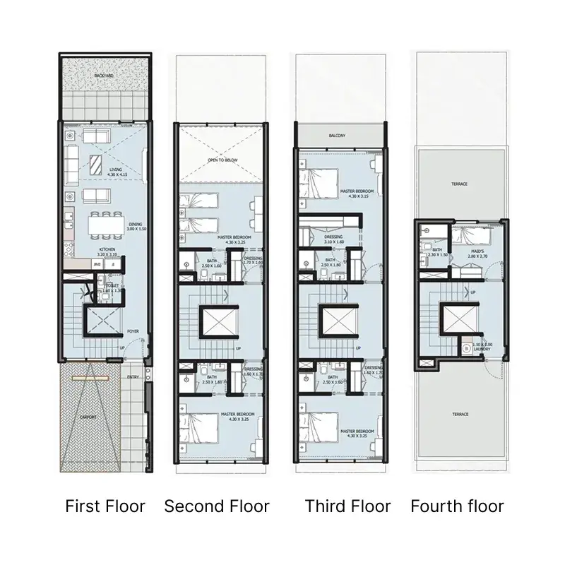 4 Bedrooms townhouse - Verdana V