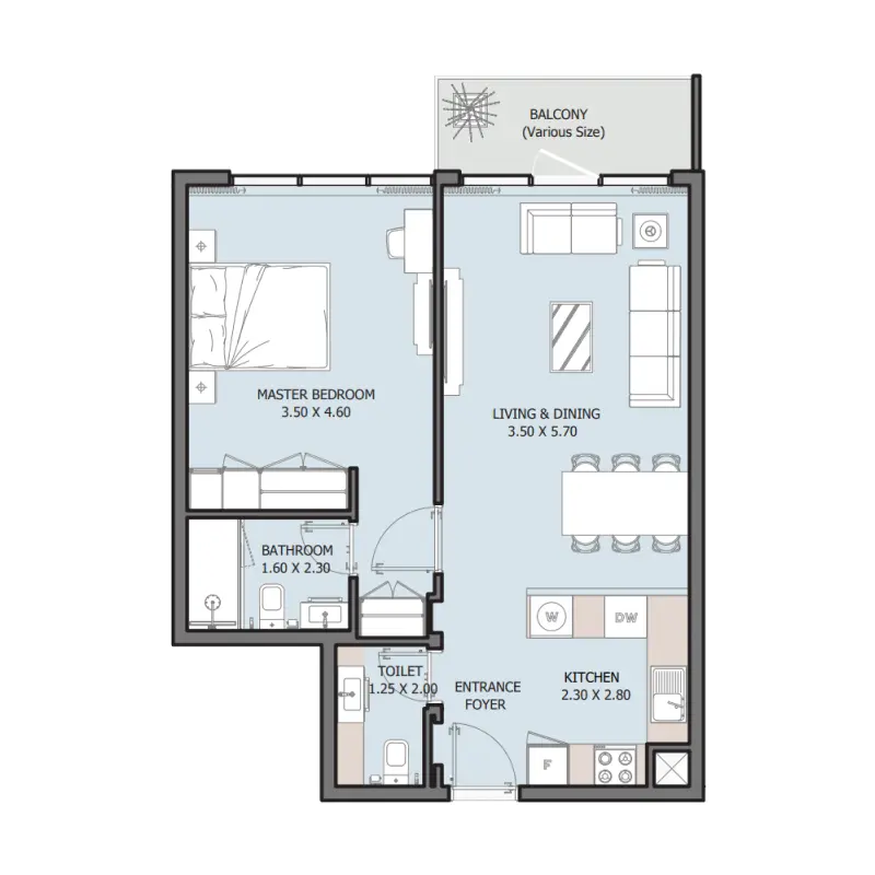 1 bedroom