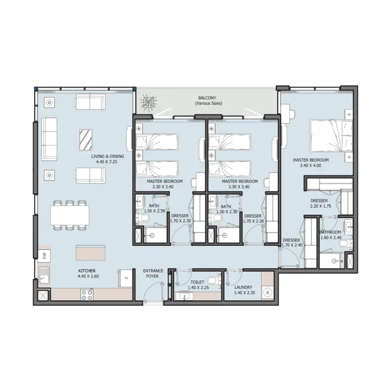 3 bedroom