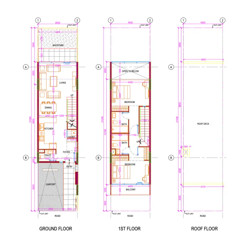 2 bedroom floor plan