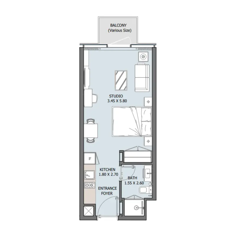 Studio floor plan