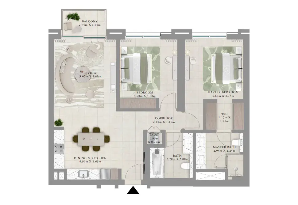 2 Bedrooms apartments - Oria