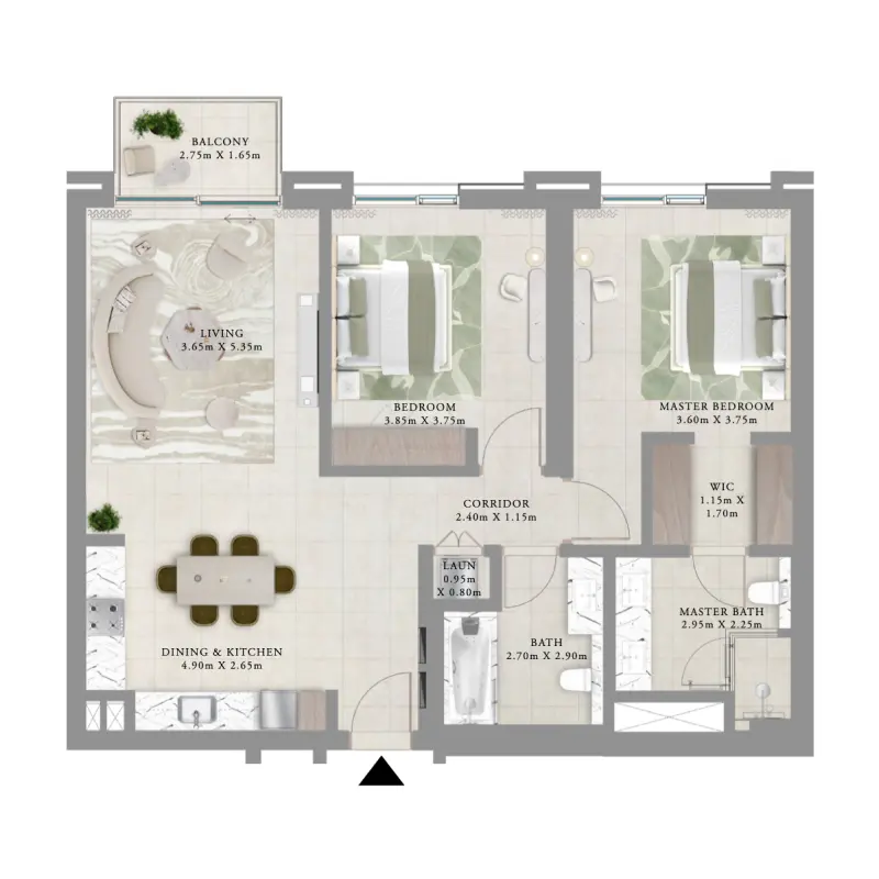 2 bedroom