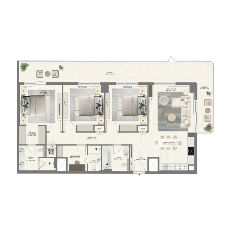 3 bedroom