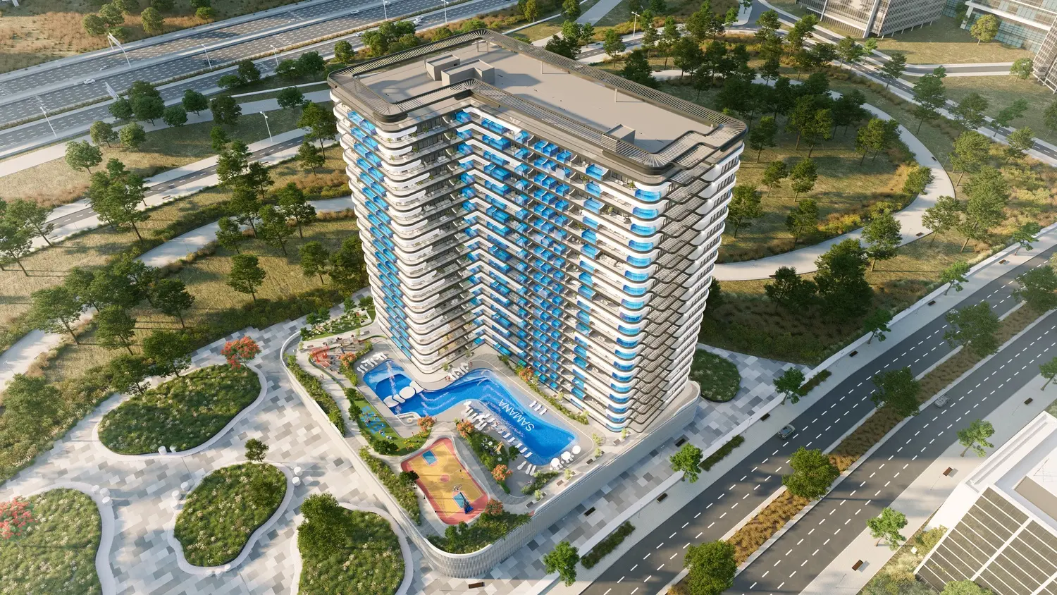 Samana Resorts in Dubai Production City by Samana - Exterior Image 3