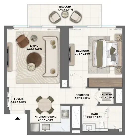 1 Bedroom apartments - Silva Dubai Creek Harbour