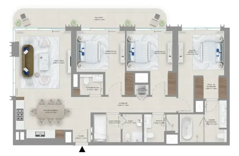 3 Bedrooms apartments - Baystar by Vida