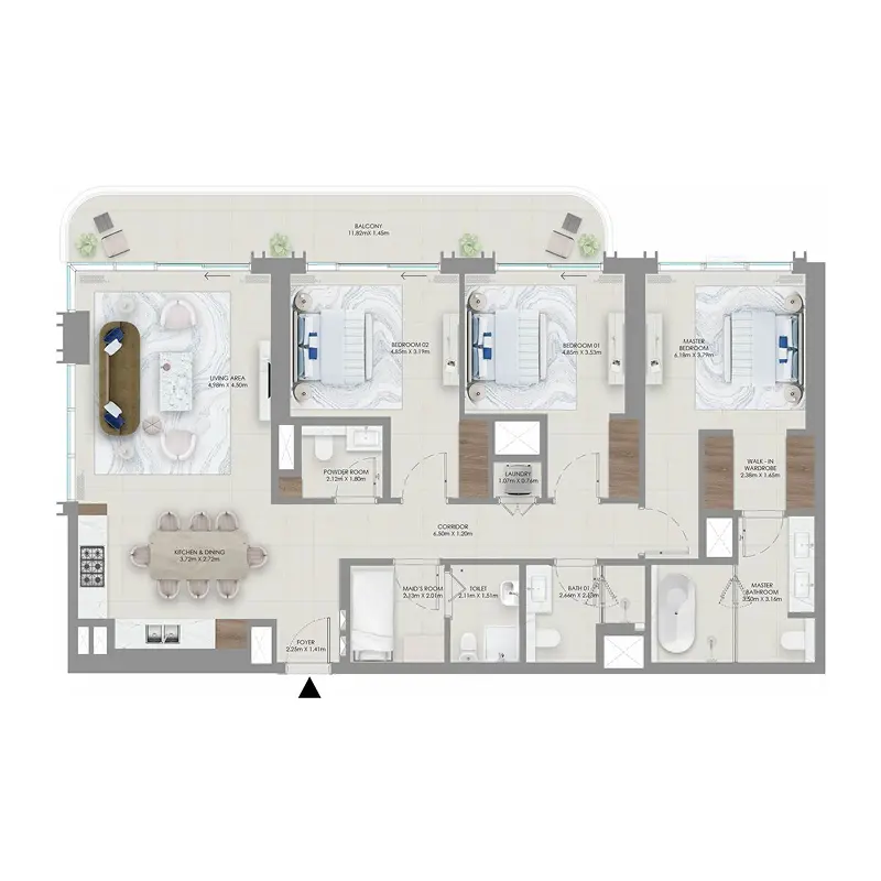 3 bedroom Apartments -  Baystar by Vida