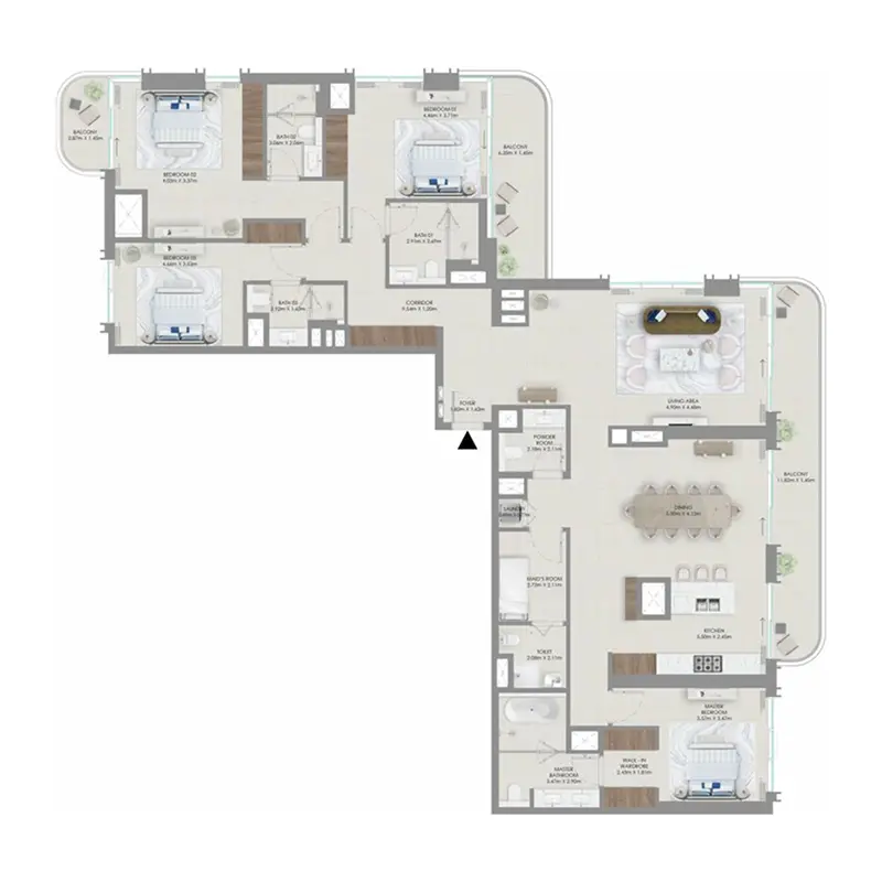 4 bedroom Apartments -  Baystar by Vida