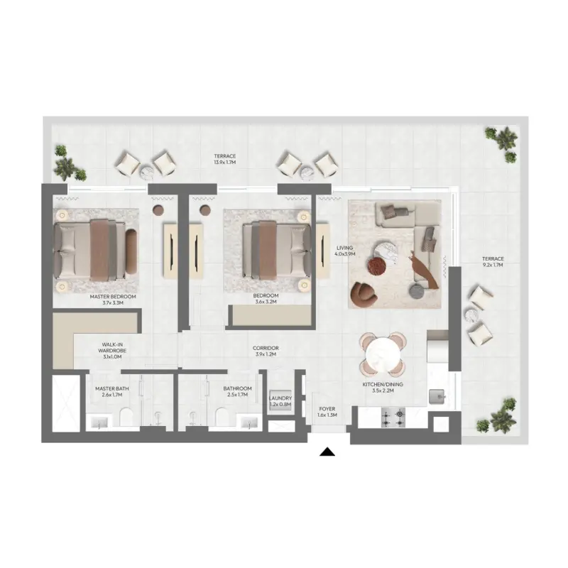 2 bedroom