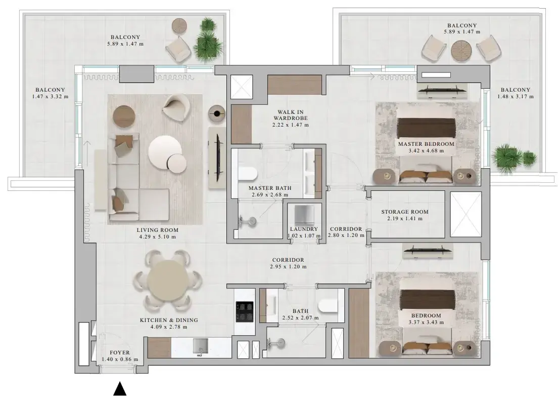 2 Bedrooms apartments - Rosehill