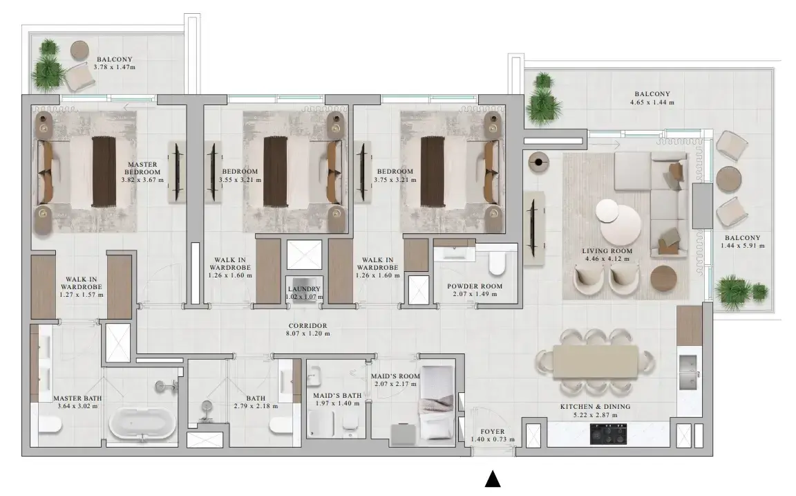 3 Bedrooms apartments - Rosehill