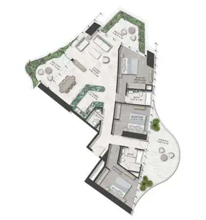 3.5 bedrooms apartments - Safa One de Grisogono