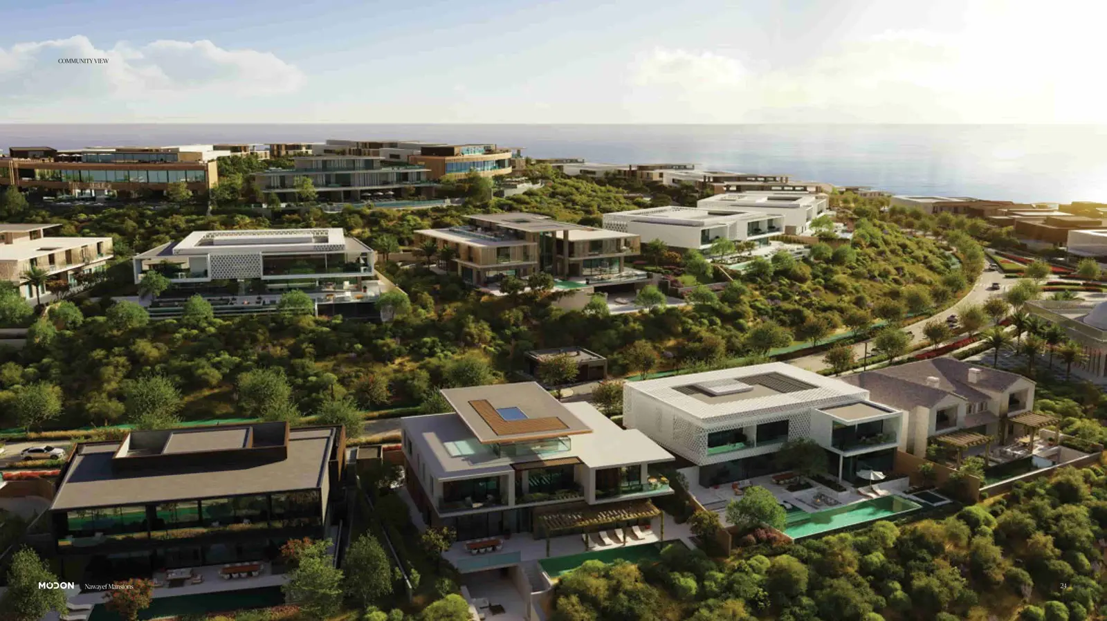 Integrated cycling and jogging tracks weaving through scenic terrain of Nawayef West Hill Hudayriyat Island Abu Dhabi