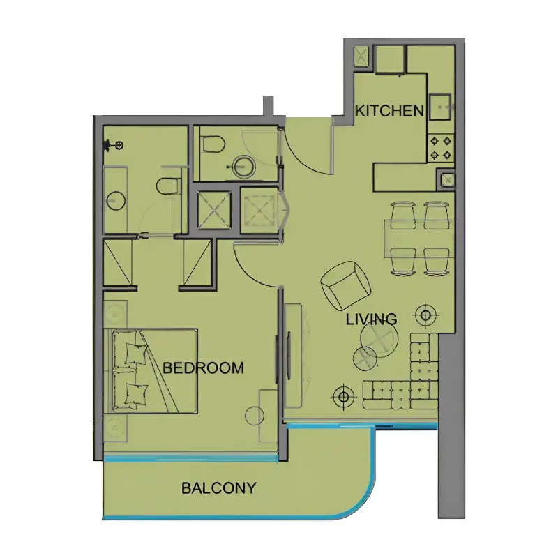1 bedroom