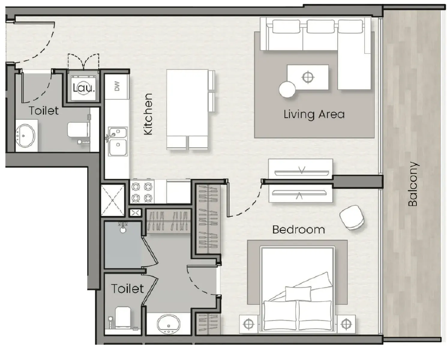 1 Bedroom apartments - Havelock Heights