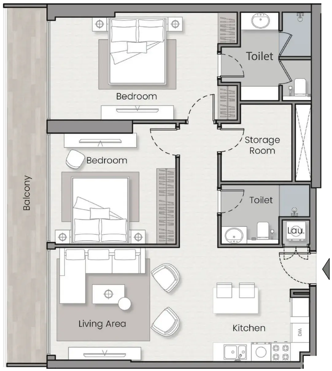 2 Bedrooms apartments - Havelock Heights