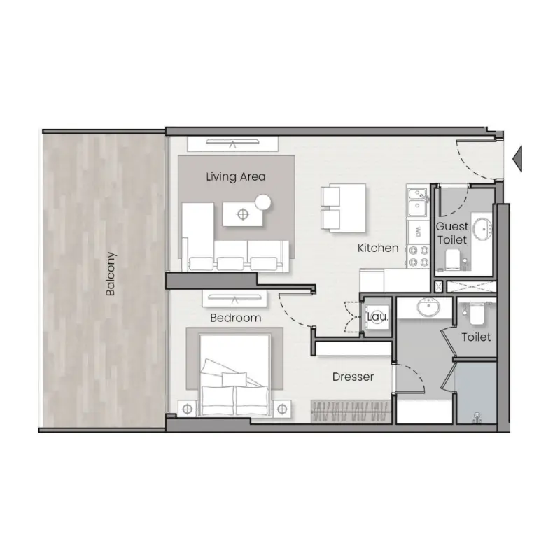 1 bedroom