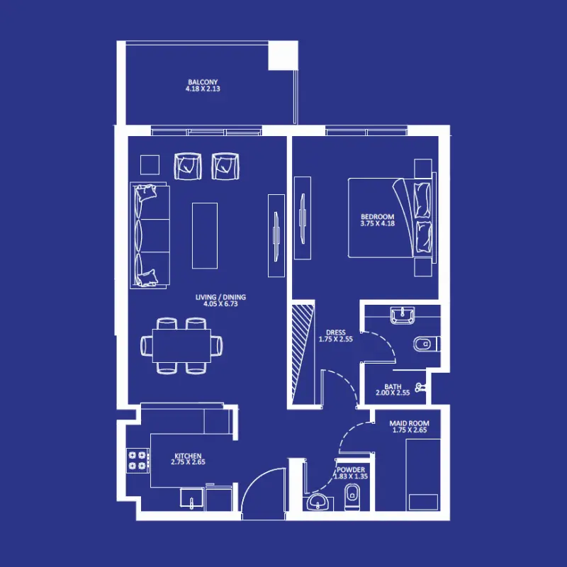 1 bedroom