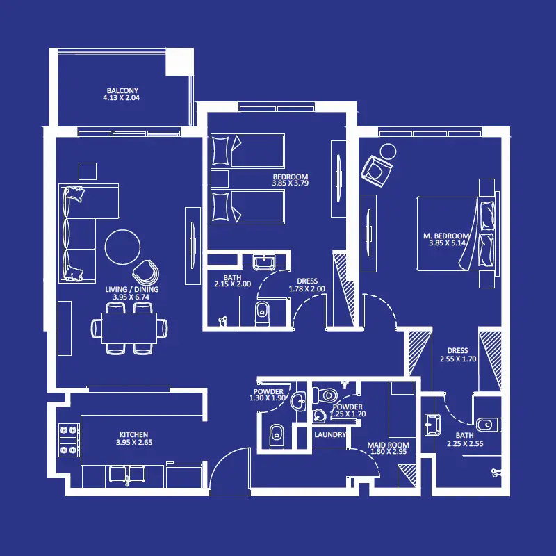 2 bedroom