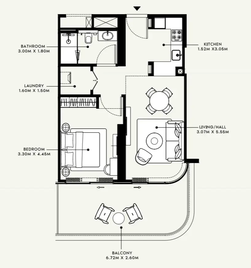 1 Bedroom apartments - Azizi Ruby