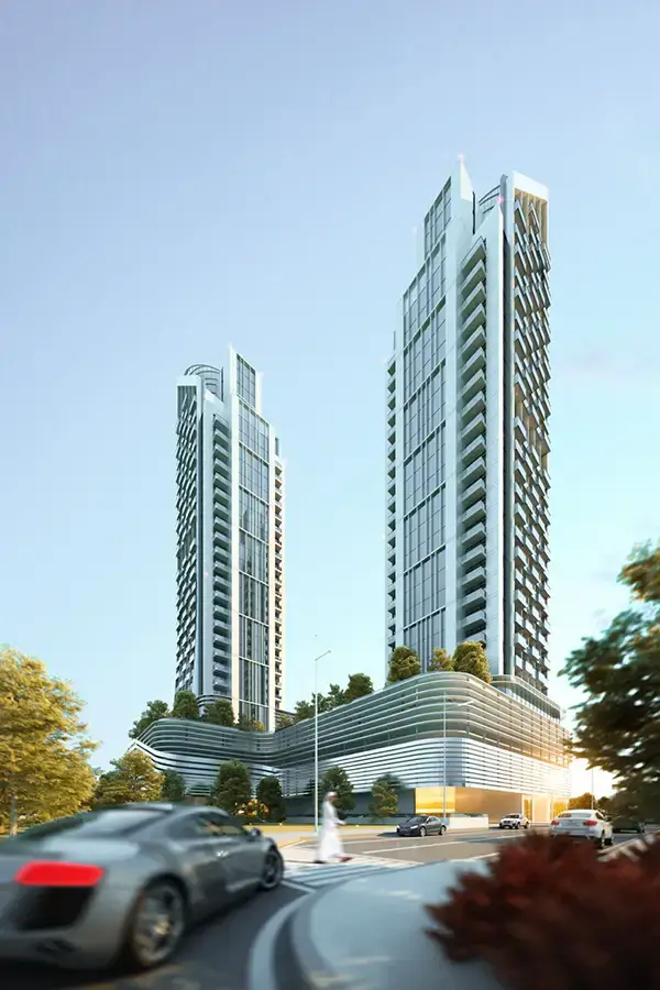 Cloud Tower in Jumeirah Village Triangle by Tiger Group - Exterior Image 3