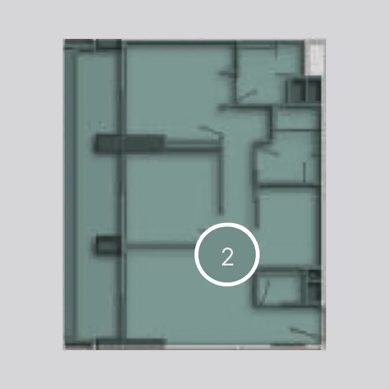 2 bedroom floor plan
