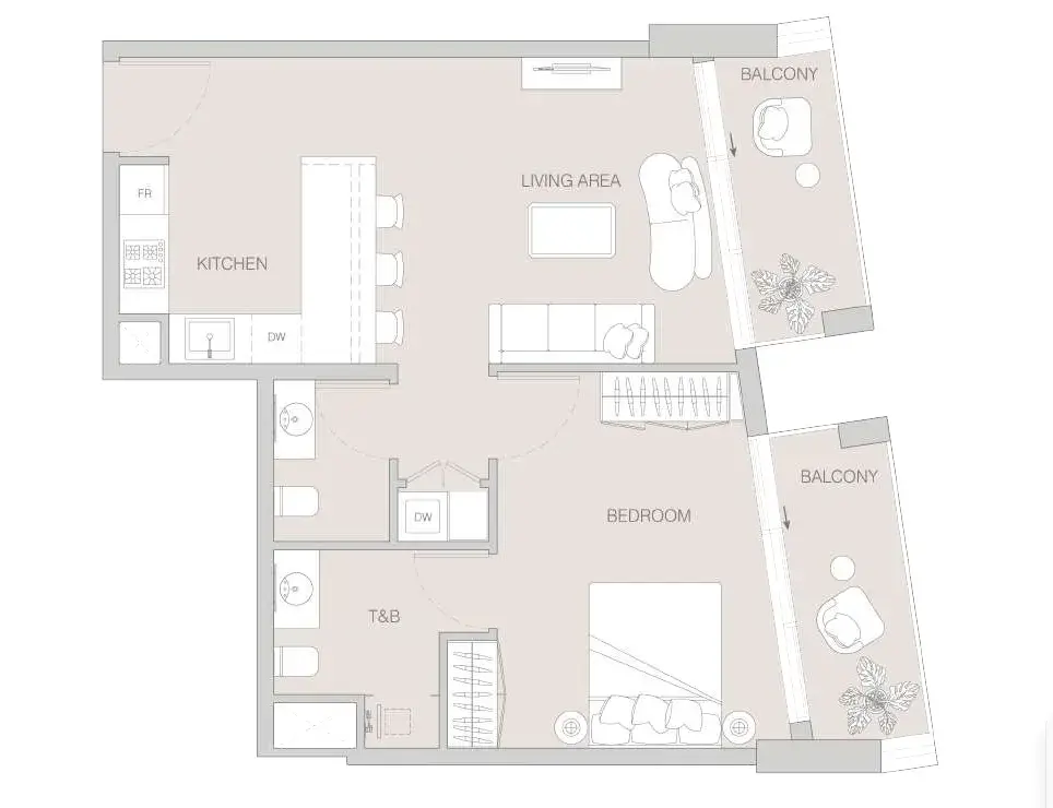 2 Bedrooms apartments - W1NNER Tower