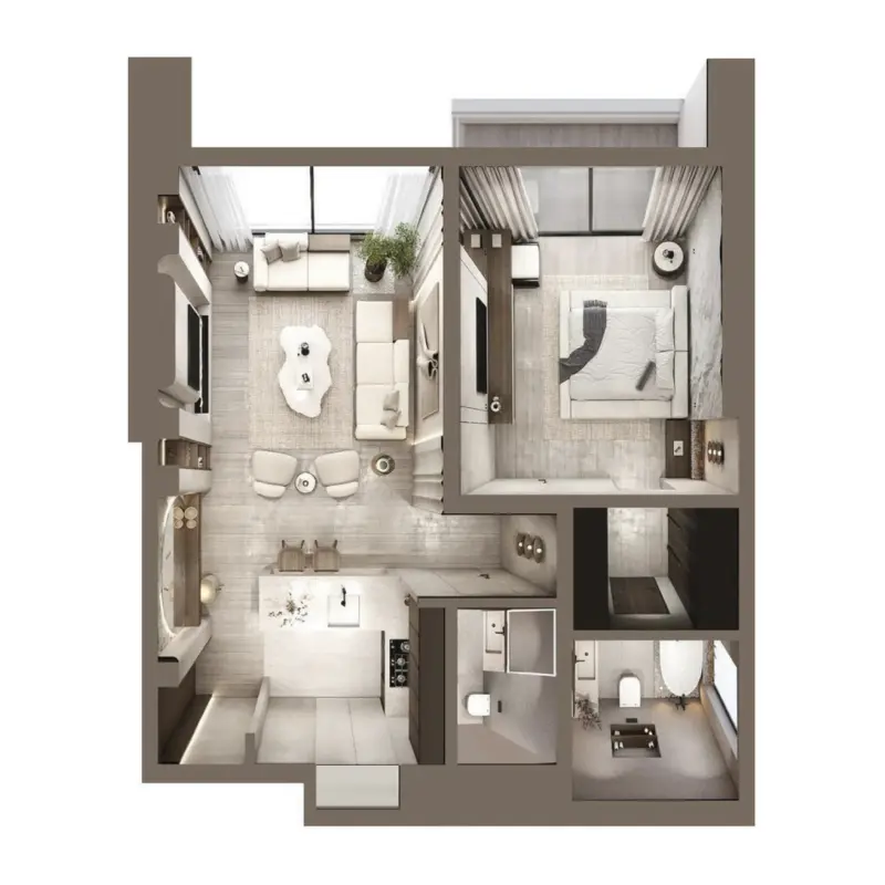 1 bedroom