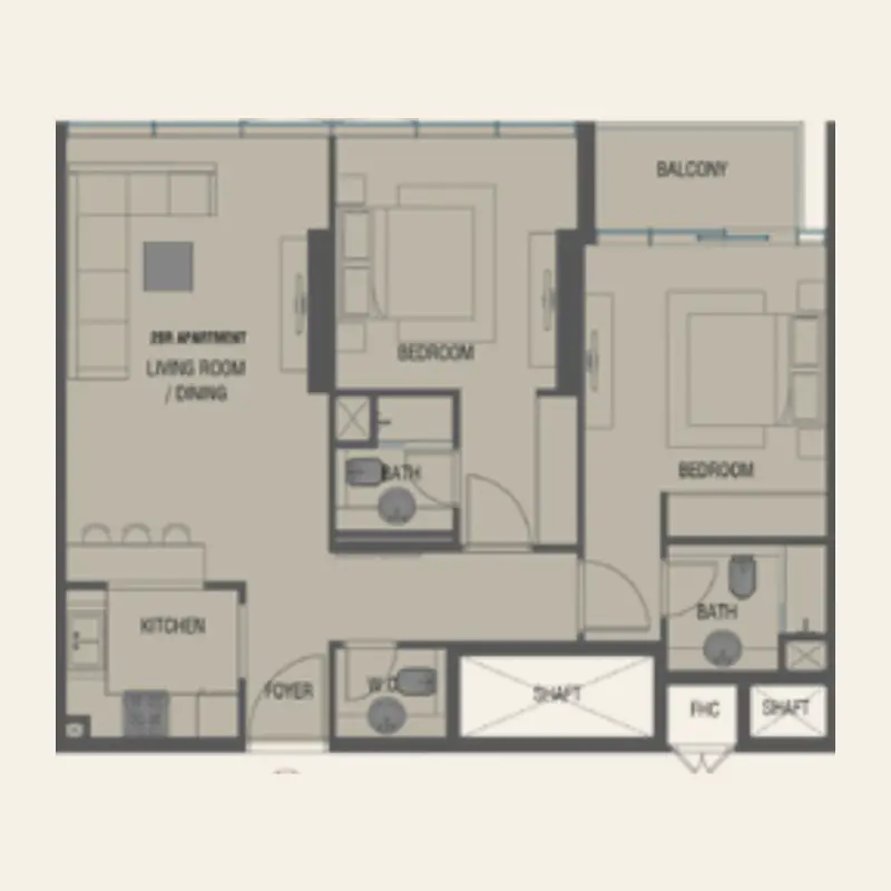 2 bedroom
