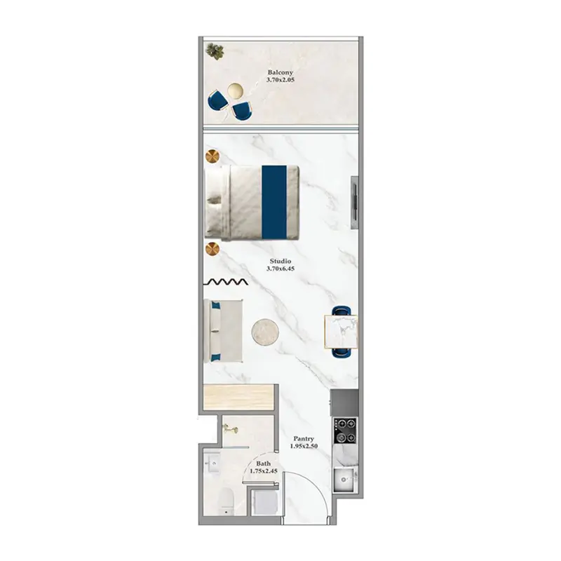 Studio floor plan