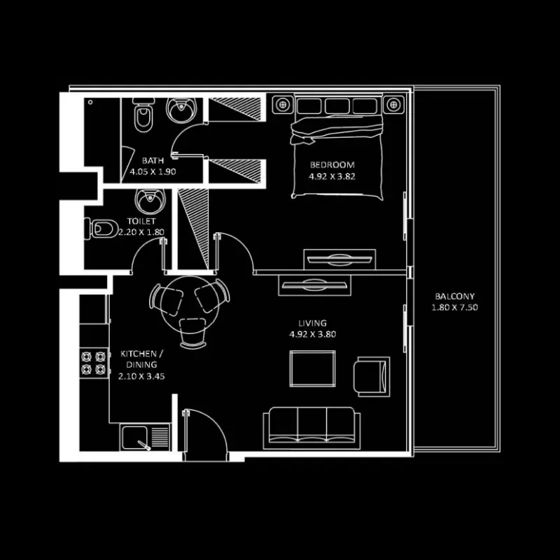 1 bedroom