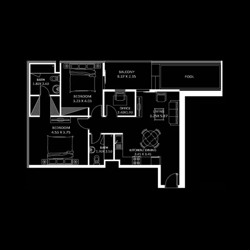 2 bedroom