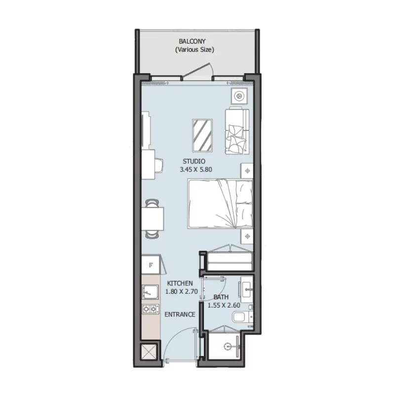Studio floor plan