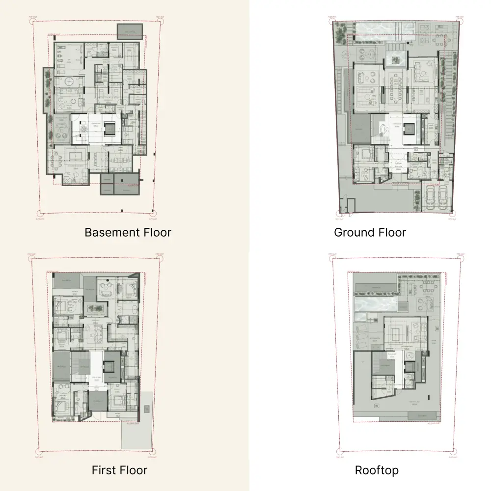 6 bedroom floor plan