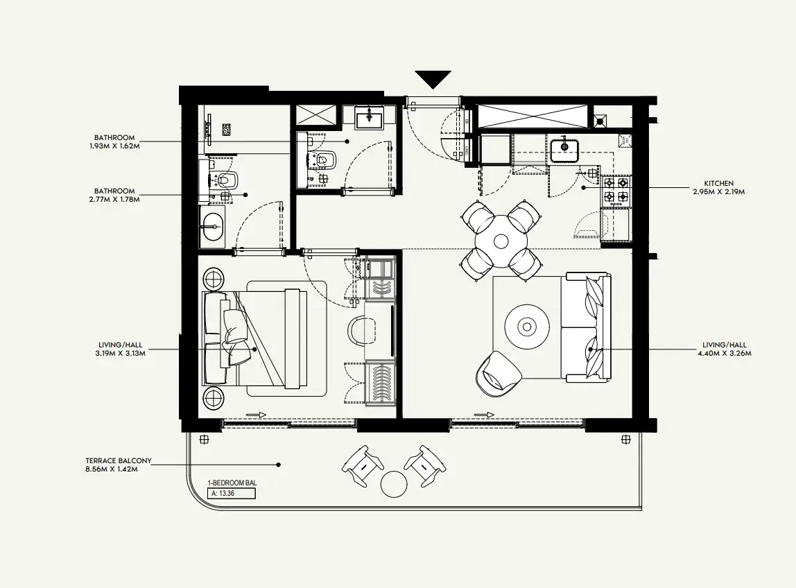 1 Bedroom apartments - Azizi Jewel