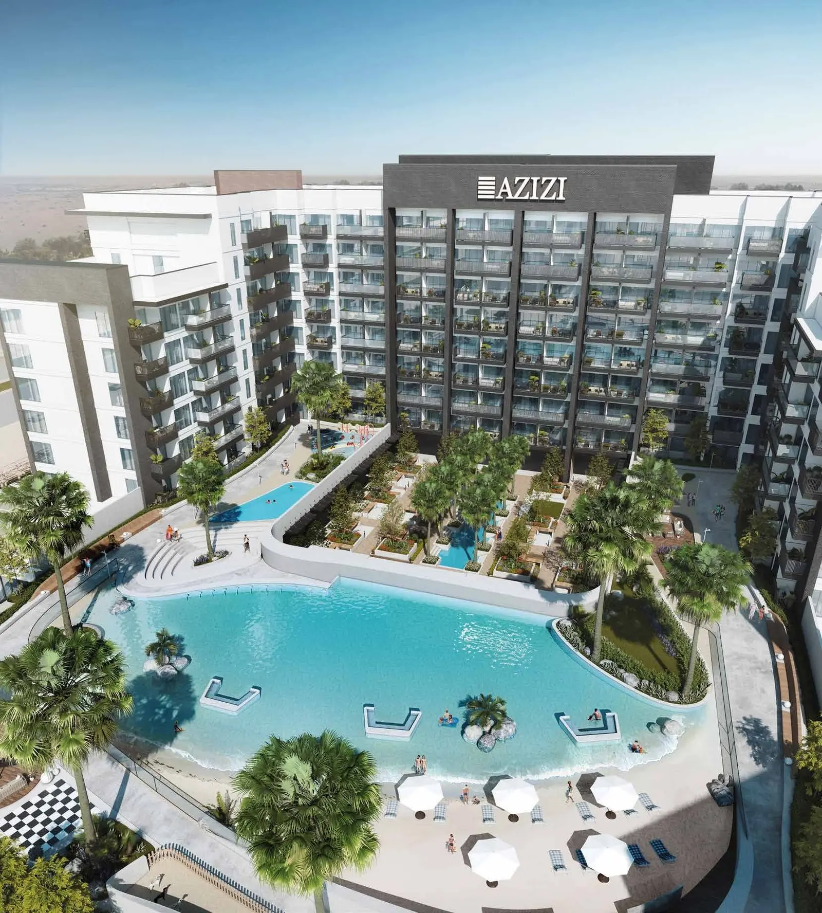 Beach Oasis 1 and 2 in Dubai Studio City by Azizi - Exterior Image 4