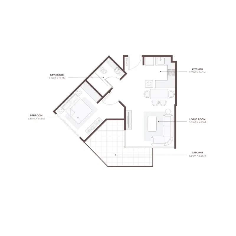 1 bedroom