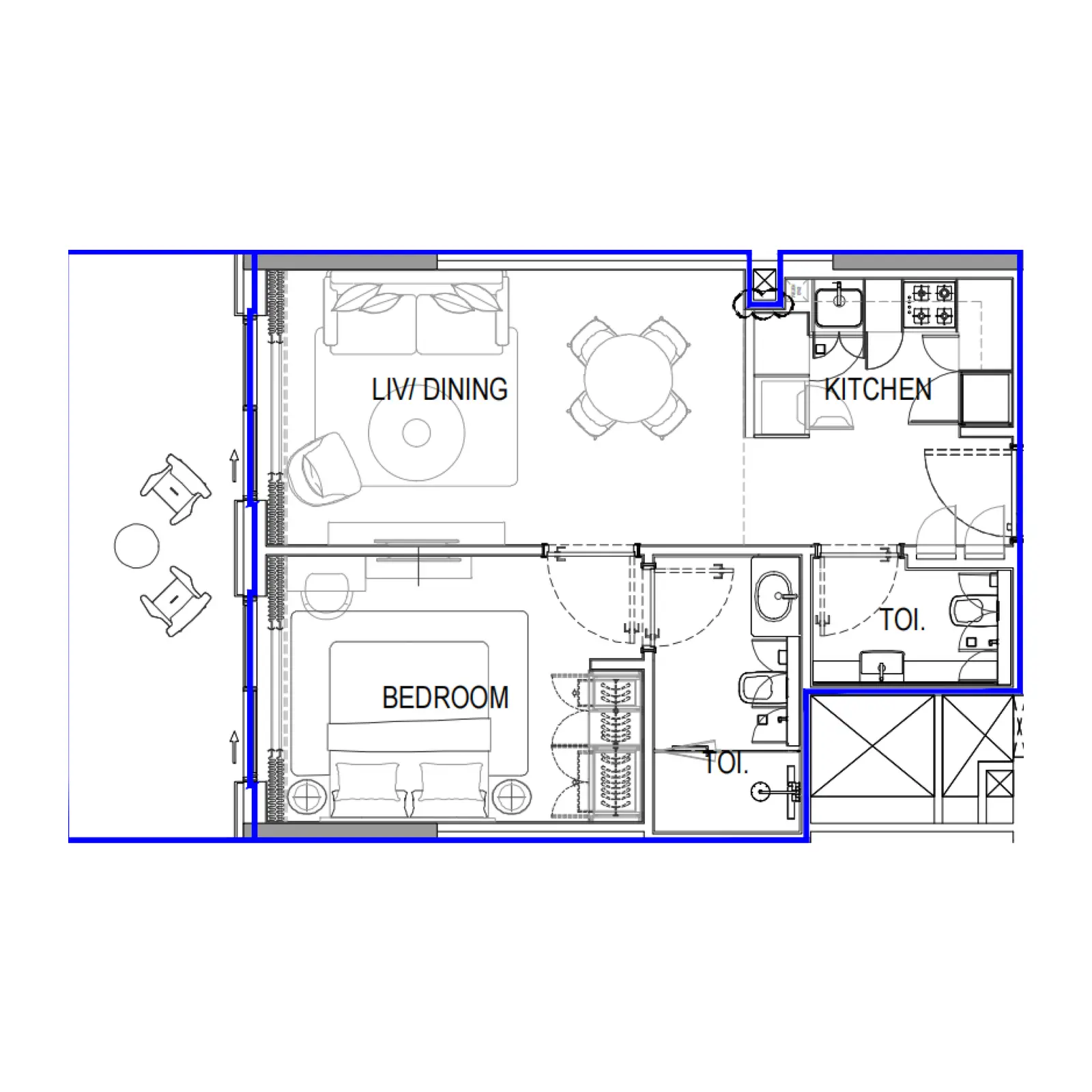 1 bedroom