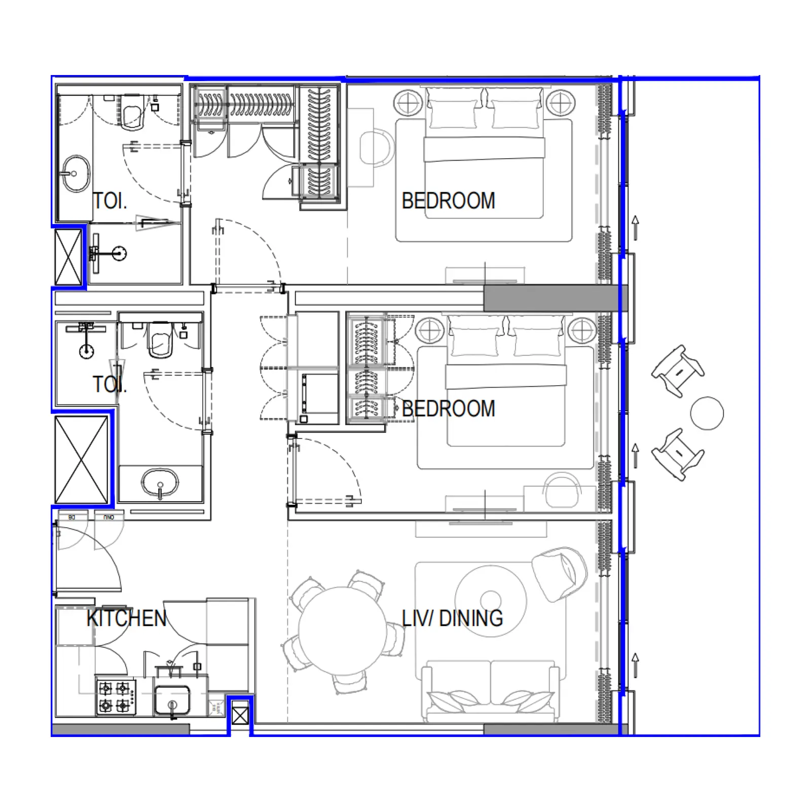 2 bedroom