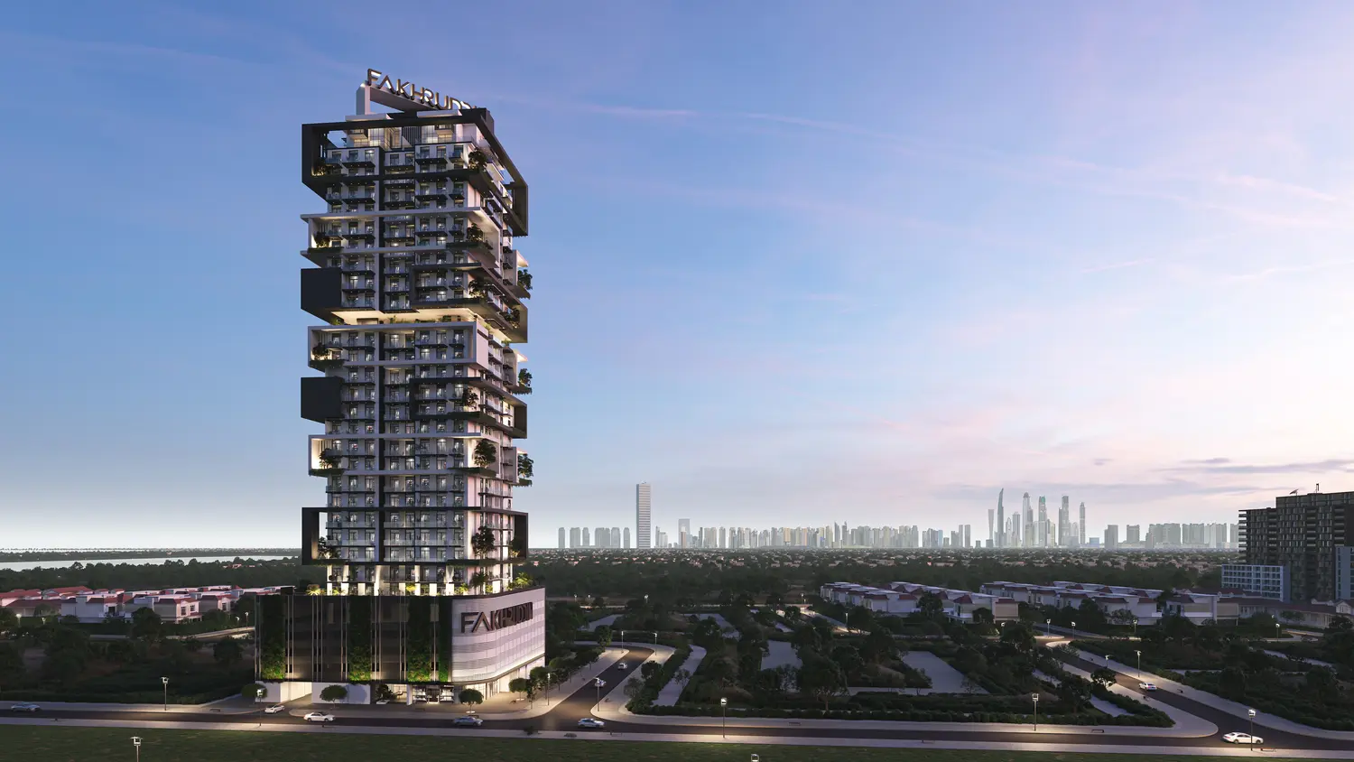 Treppan Tower in Jumeirah Village Triangle by Fakhruddin Properties Development - Exterior Image 2