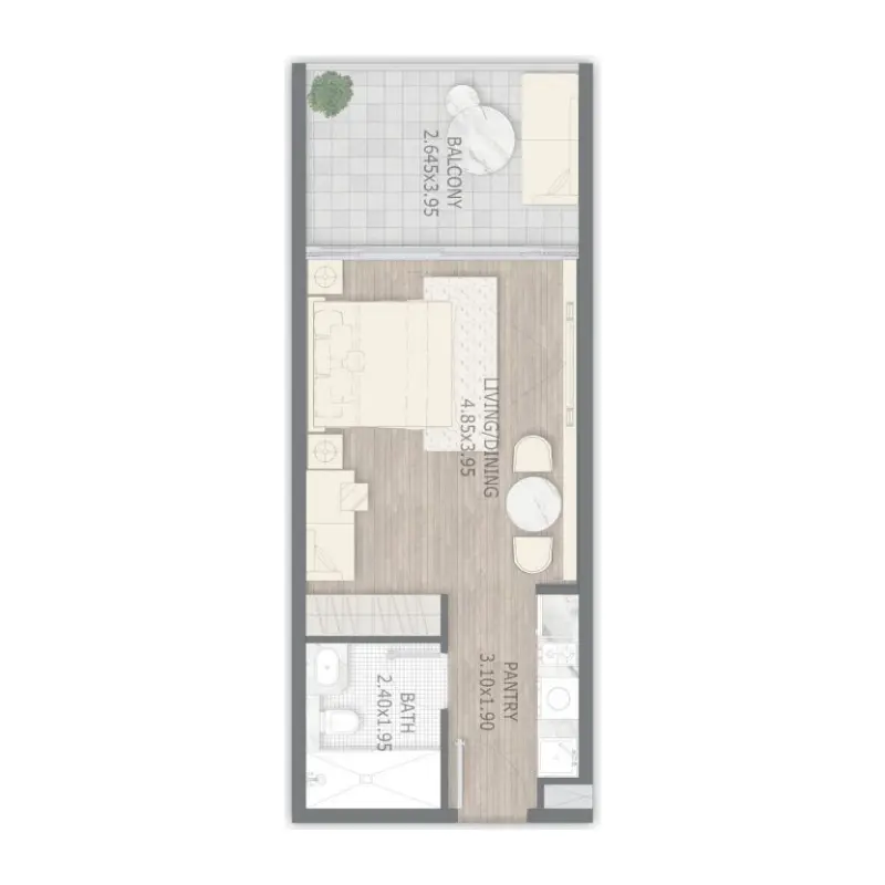 Studio floor plan