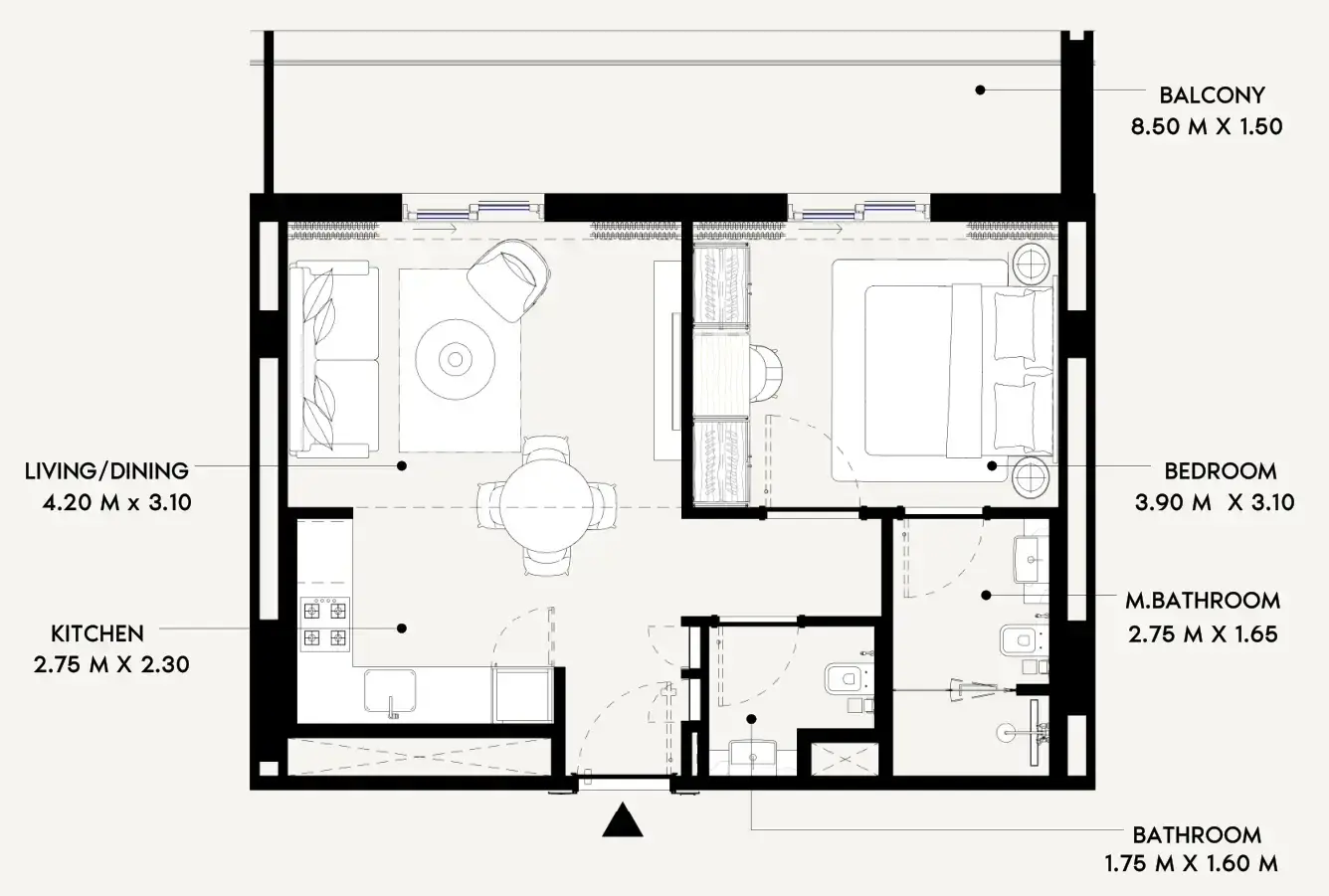 1 Bedroom apartments - Azizi Lina