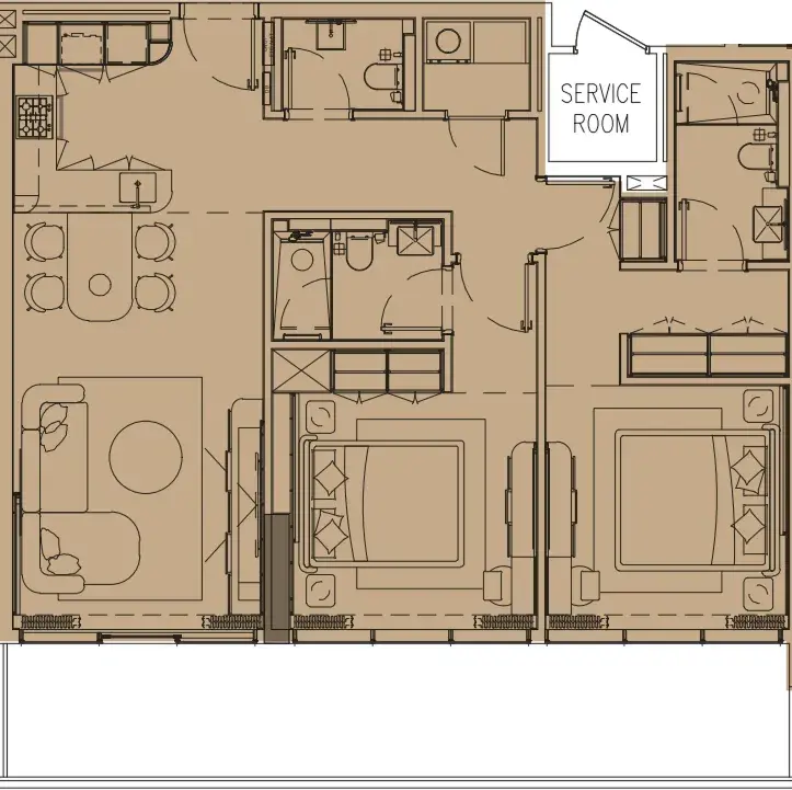 2 Bedrooms apartments - Pearl House IV