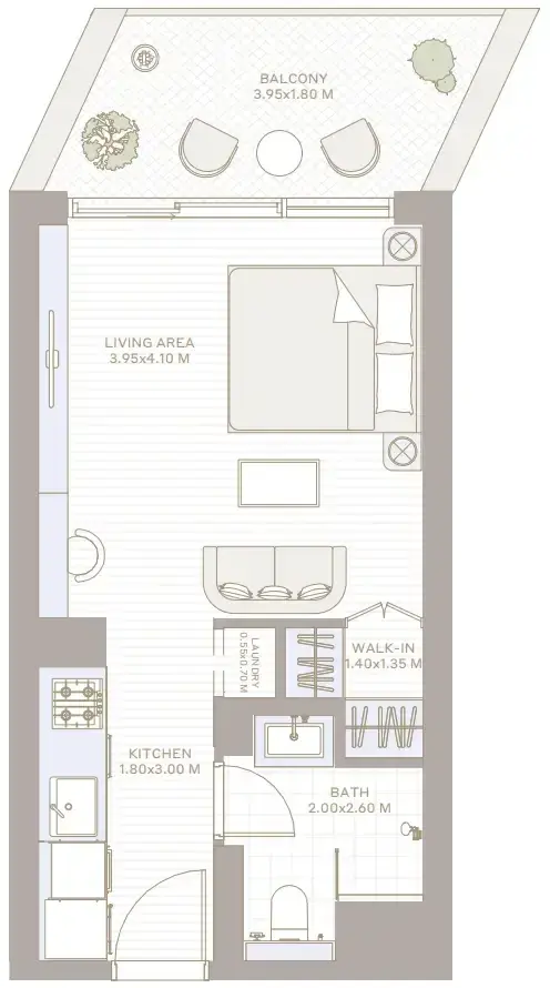 Studio apartments - Park Five