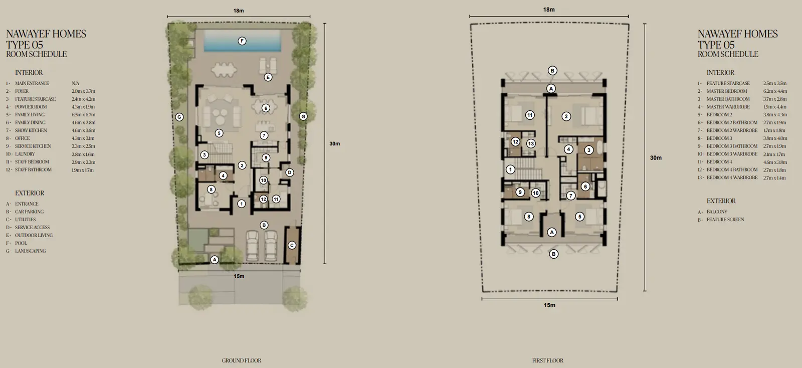 4 Bedroom floor plan