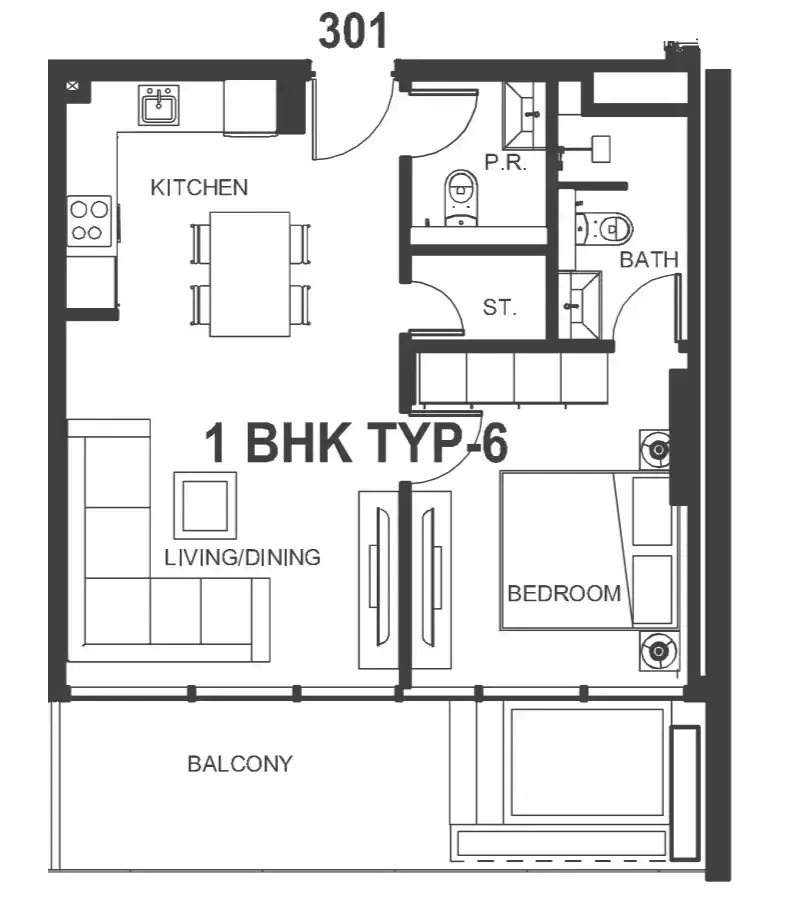 1 Bedroom apartments - Interstellar Tower